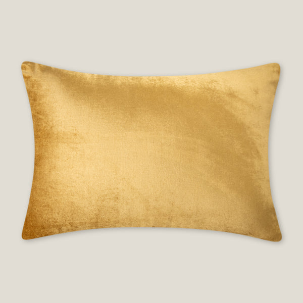 Inaya Yellow Velvet Cushion Cover