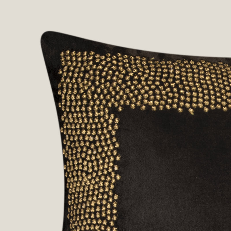 Casilla Charcoal Velvet Cushion Cover
