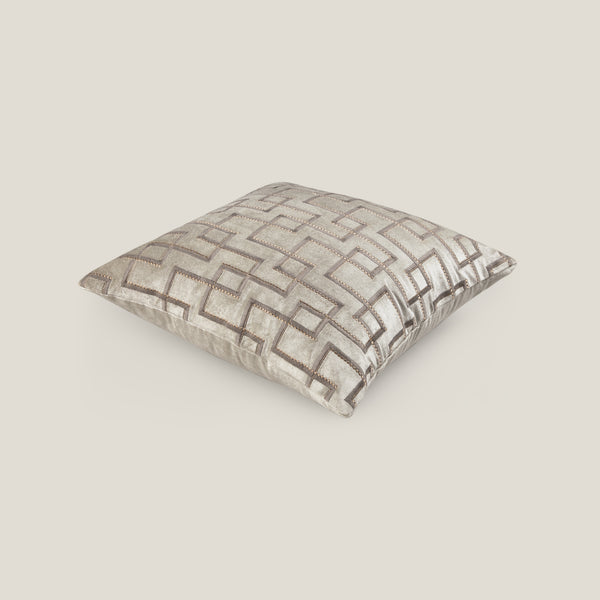 Chiasa Grey Velvet Cushion Cover