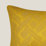Reversible Geometric Quilted Cushion Cover