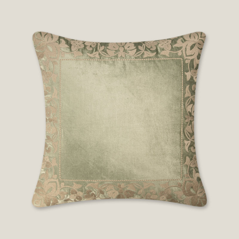 Orilla Green Velvet Cushion Cover