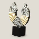 Mia Grey & Gold Sculpture