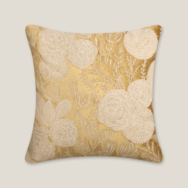 Claire Yellow Velvet Cushion Cover