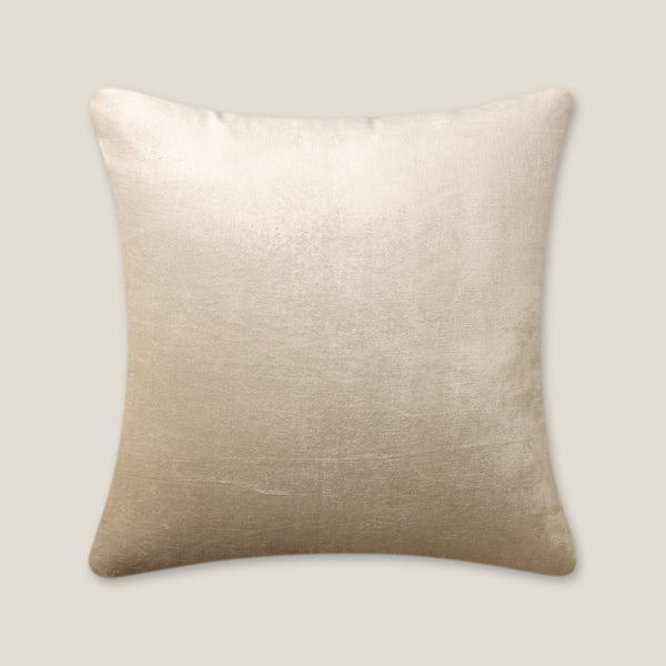 Medallion Off White Velvet Cushion Cover