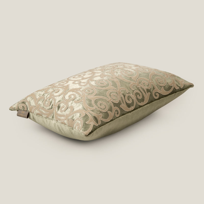 Juana Sage Green Velvet Cushion Cover