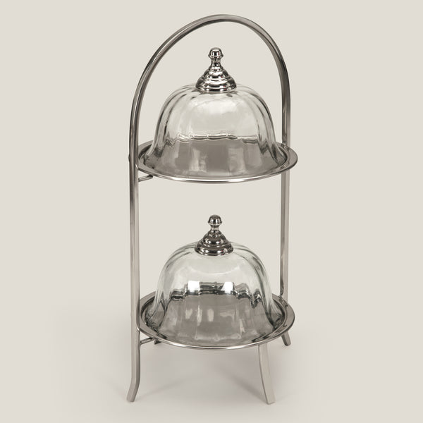 Claro Two Dome Dessert Stand
