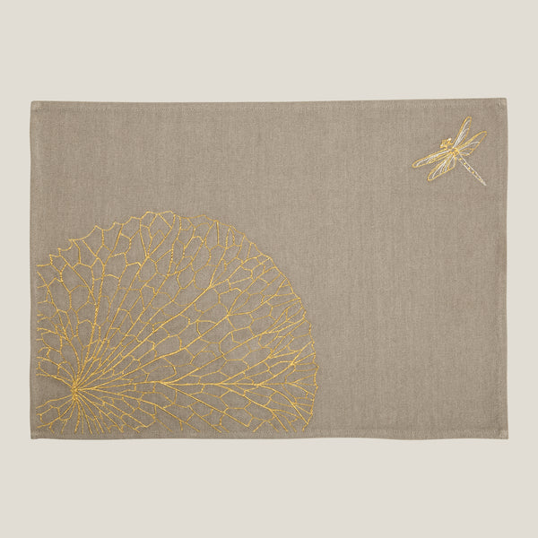 Tranquil Grey Linen Placemats